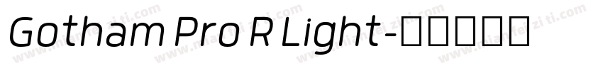 Gotham Pro R Light字体转换